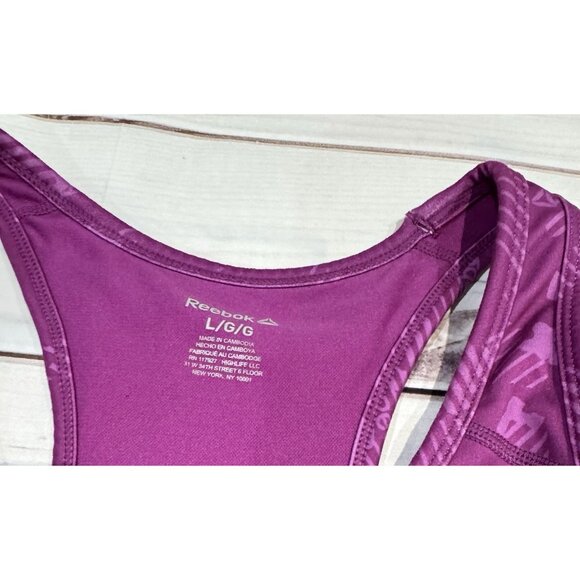 Reebok Workout Set Sportsbra & Leggings Activewear Size M Purple LIKE NEW!!! - Picture 2 of 14